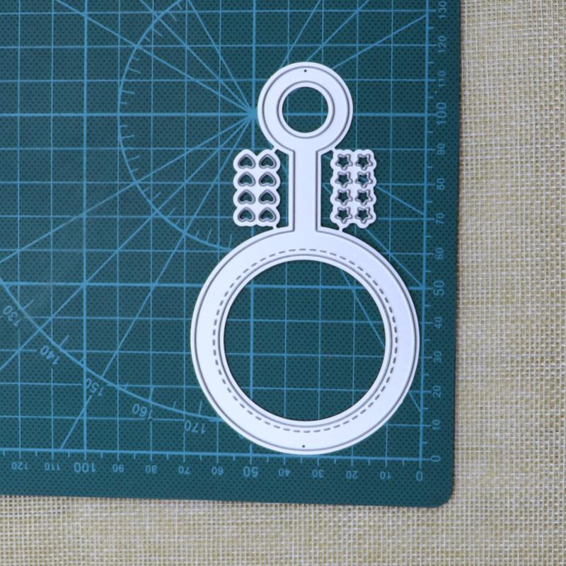 Circle Key Metal Cutting Dies Cut Mold Star Heart Decor Scrapbook Paper Craft Knife Mold Stencil