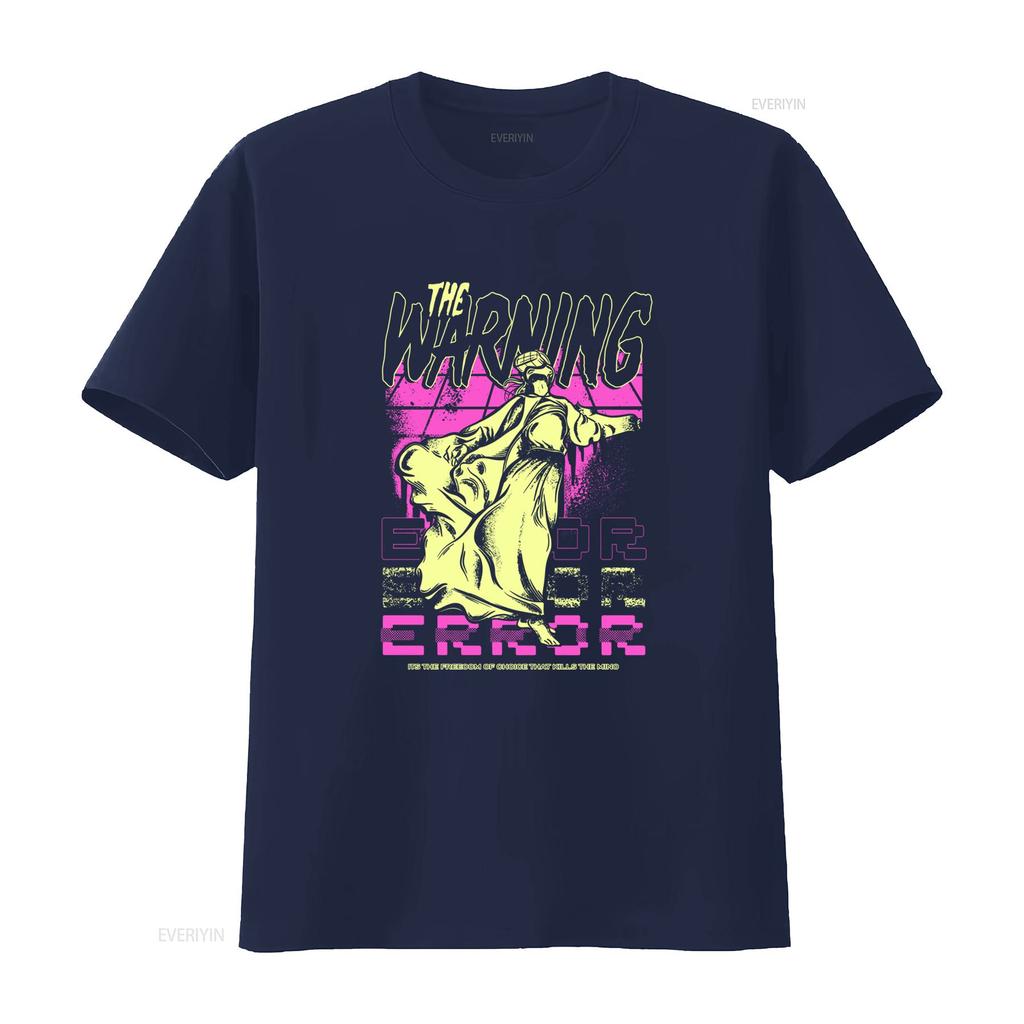 THE WARNING Band ERROR LP Design T Shirt Bold Neon Gothic Vibes All Sizes Available Vintage Washed Unisex Streetwear Graphic