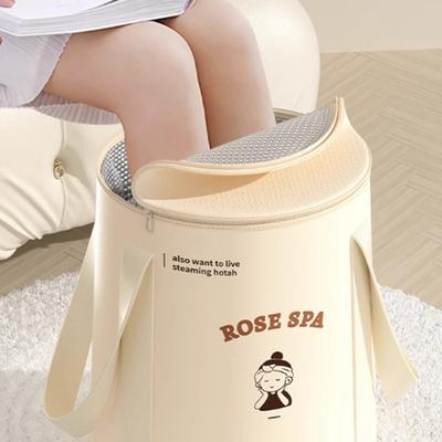 Large Capacity Folding Foot Bath Basin Deepened Soaking Bucket Knee Warm Foot Soak Bag Portable Travel Foot Washbasin Bucket