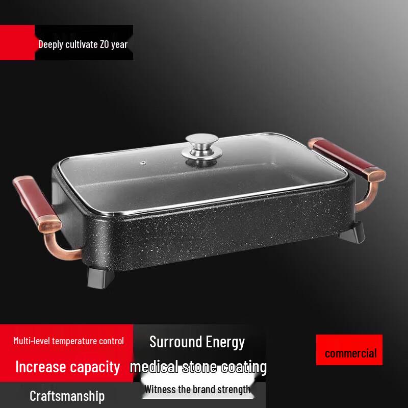 Коммерческая электрическая печь для жарки рыбы и набор для хот-пота