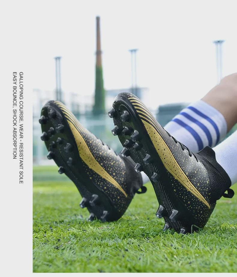 Tacos de Fútbol de Césped Artificial Unisex para Adolescentes y Niños | AG Tacos Largos & TF Tacos Cortos | Ideal para Entrenamientos Deportivos y Competiciones