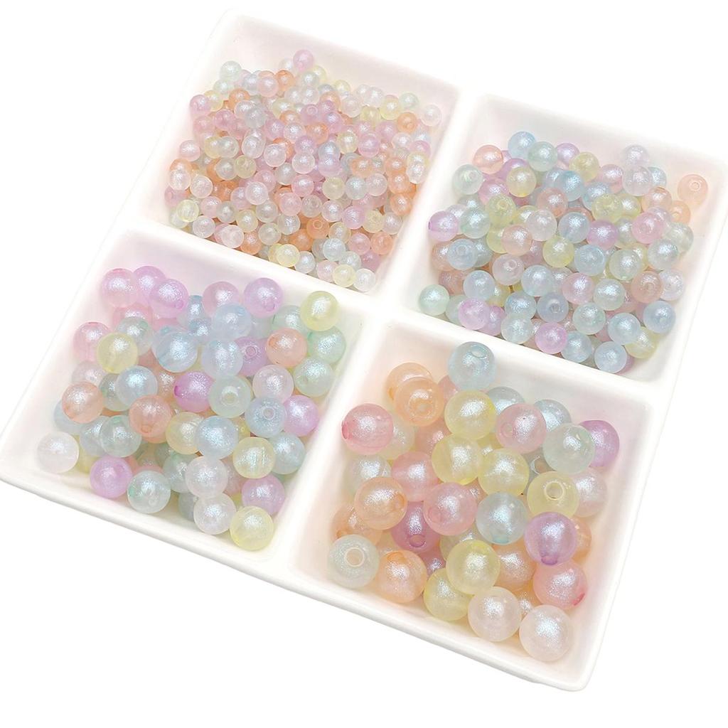 6-16mm 10 STÜCKE/Mehr Acrylperlen Meerjungfrau Runde Perlen für Halskette Armband DIY Schmuckherstellung