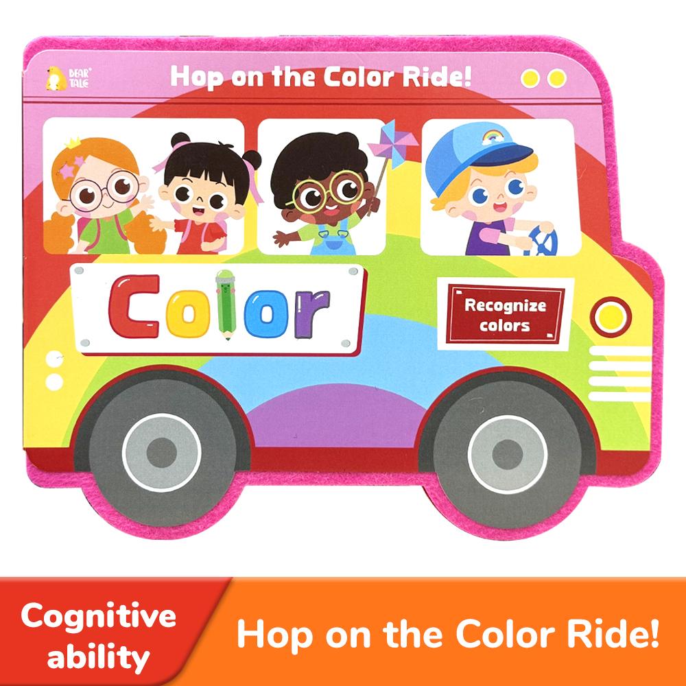 BEAR TALE Touch and Feel Color Recognition Book for Toddlers Early Education Activity Book Colors
