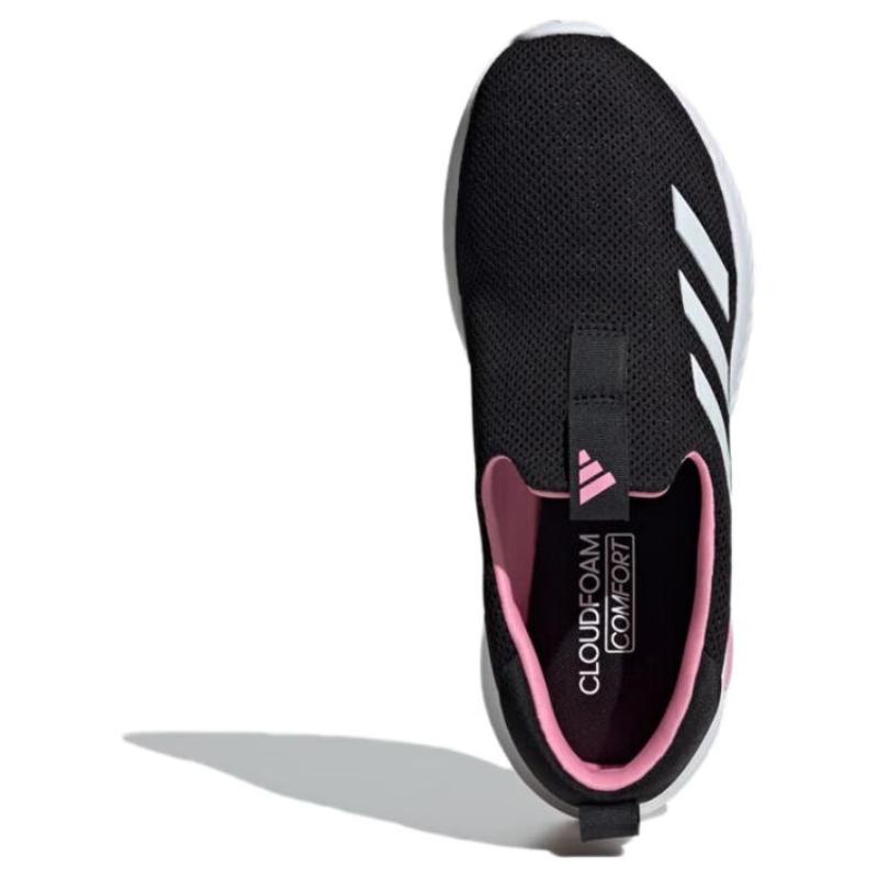 Adidas Cloudfoam Move Lounger Core Black Cloud White Bliss Pink Women's Sneakers ID6516