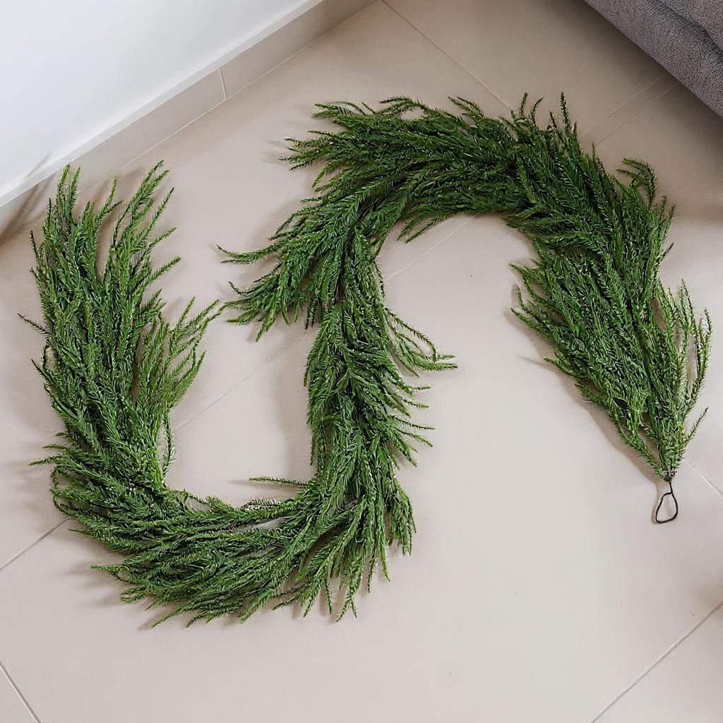 100/150/200CM Artificial Plants Christmas Garland Wreath Xmas Home Party Wedding Decoration Pine Tree Rattan Hanging Ornament