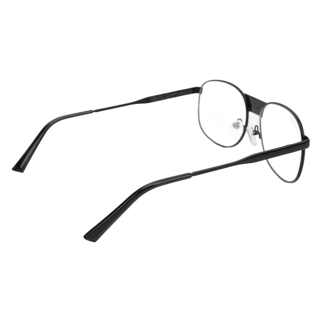 Retro Round Large Frame Glasses with Clear Lens Fashionable Vintage Fake Eyeglasses for Men Women Students