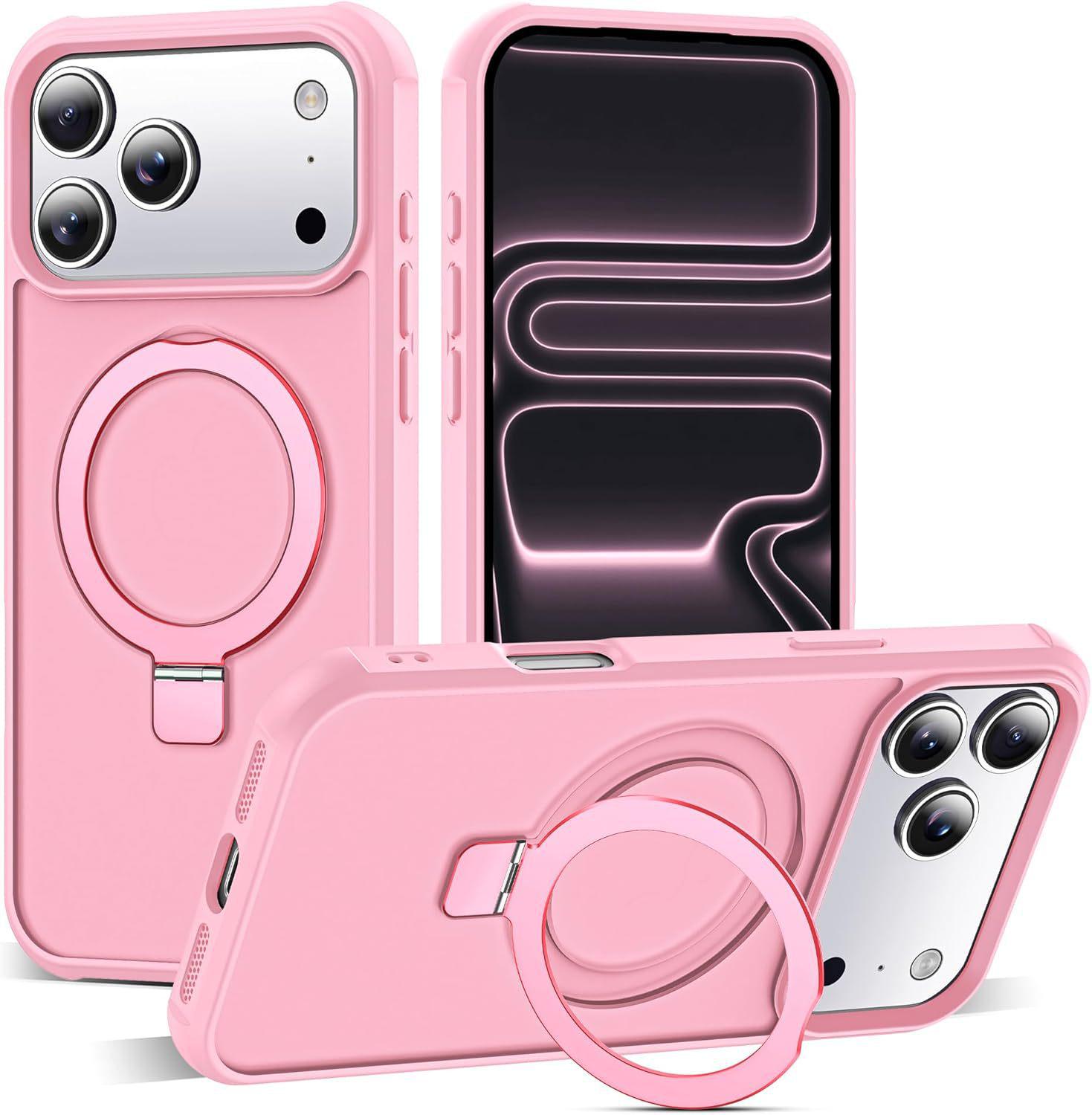 

iPhone 17 Pro Max Protective Magnetic Pivot Case, Apple 16E Matte Anti-Drop Cover 13Pro