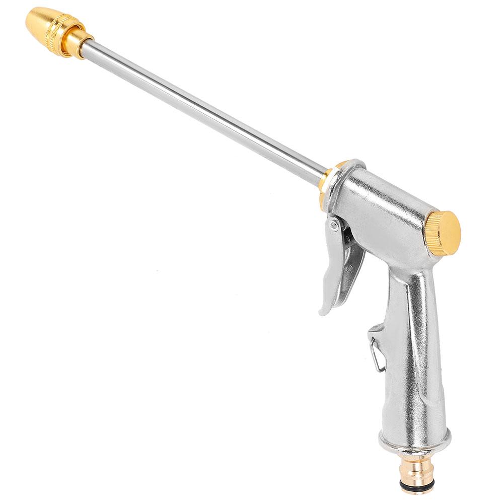 Hochdruck-Wasserspritzpistole, langer Schlauch, Messingdüse, verstellbar, für Autowäsche, Gartenbewässerung