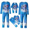 Familie Matchende Sett Pyjamas, Loungewear Antrekk, Familie Matchende Langermet Topp+Bukse Sett