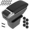 Hyundai I30 I 07-12 Armrest with Storage Compartment, Black Eco Leather + Mounting Kit