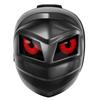 Motorcycle LED Helmet Backpack with Smart DIY Display High Brightness Night Security Expandable USB Powered Rainproof