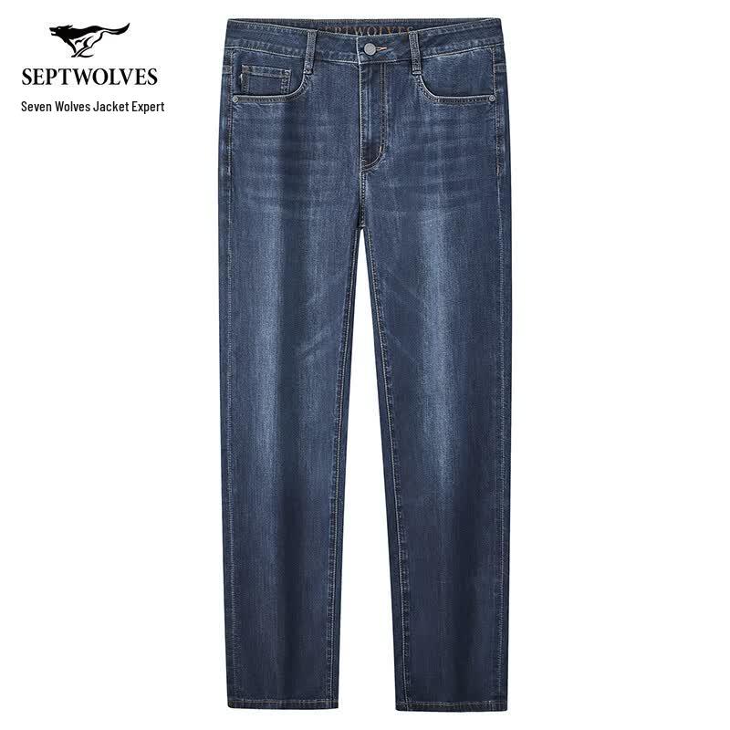 Seven Wolves Men s Cooling Silk-Blend Straight Jeans 31 A