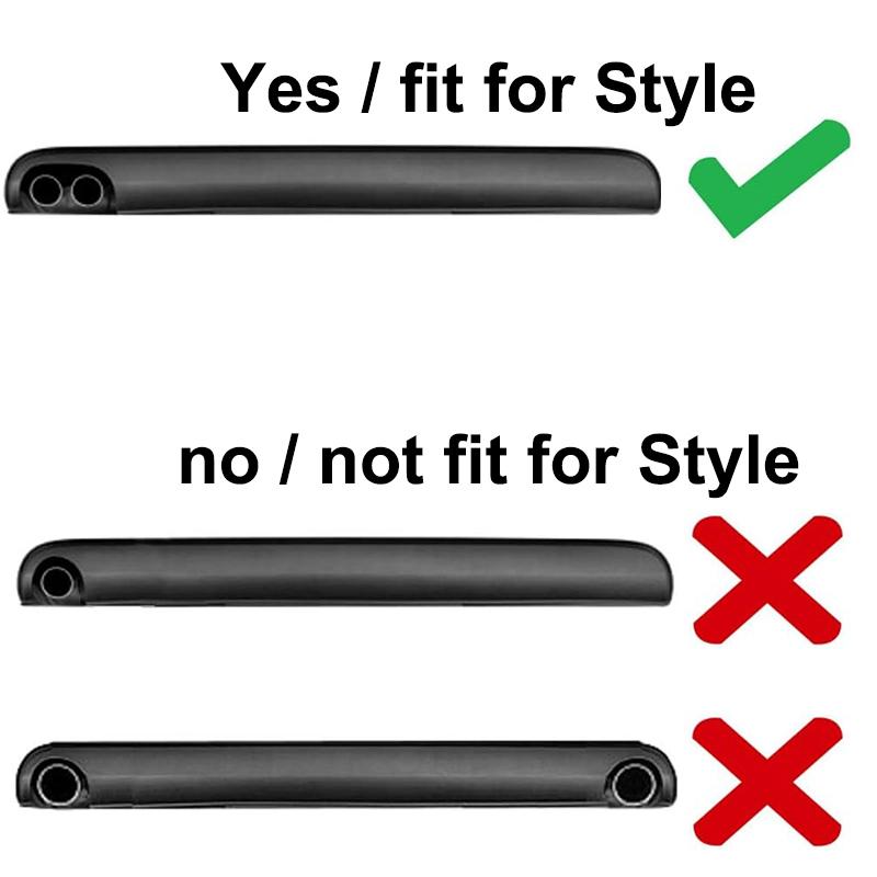 2PCS Car Exhaust Tips For Volkswagen VW Tiguan 2017 2018 2019 MK2 Exhaust Muffler Tail Throat Pipe Trim Accessories Styling