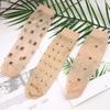10Pairs Transparent Women Invisible Socks Ultra-thin Silk Sheer Socks  Spring