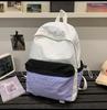Schoolbag Japanese large-capacity color matching lightweight women's 1011 new junior high school high school student backpack commuter sports backpack