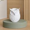 3D Printed Owl Pen Holder, 2 In 1 Flower Vase Desk Organizer, Cute Plastic Makeup Brush Holder, Home Office Decor