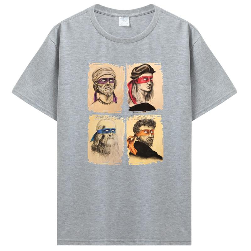 2025 Science Turtles T-Shirt Men Women Mutant Ninja Short Sleeve Humor Tee Shirt Cotton Funny Tops Print Summer T Shirt Cloting