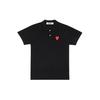 COMME Des GARCONS PLAY Polo Red Family Heart 'Black' Men's AZ-T290-051-1