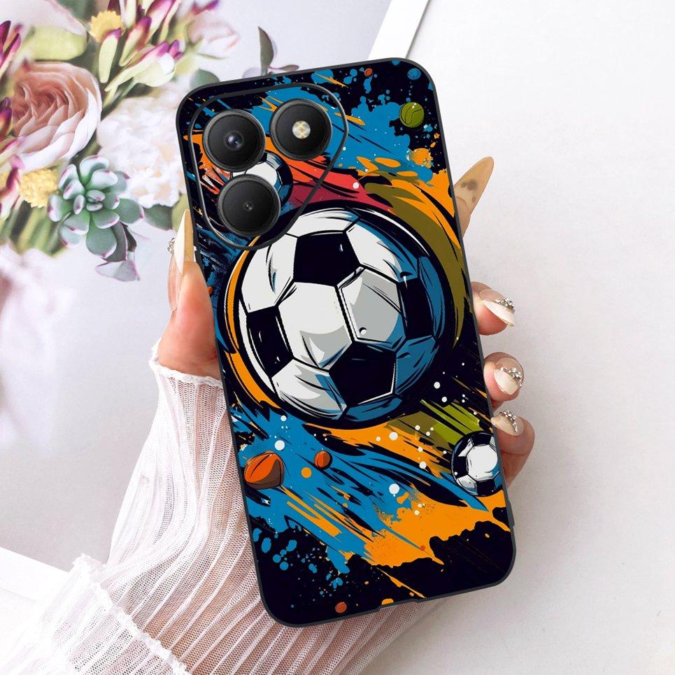 Casing For Tecno Pova 7 4G 5G LJ6 LJ7 Phone Case Pova 7 Pro Pova7 Ultra Cases Cute Cartoon Animals Dragon Lion Soft Black Cover