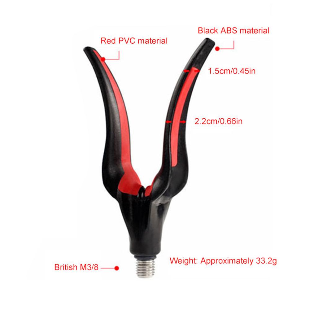 Karpfenrutenhalter Kopf ABS+PVC Kunststoff Greiferhalter Rutenhalter Griffe Halter für Buzz Bar und Bissanzeiger Angelzubehör