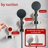 No Drilling Shower Bracket Bathroom Adjustable Shower Head Holder Suction Cup Universal Shower Base Shower Accessories