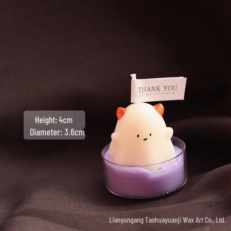 Halloween Ghost Pumpkin Scented Candle Ornament for Festive Atmosphere