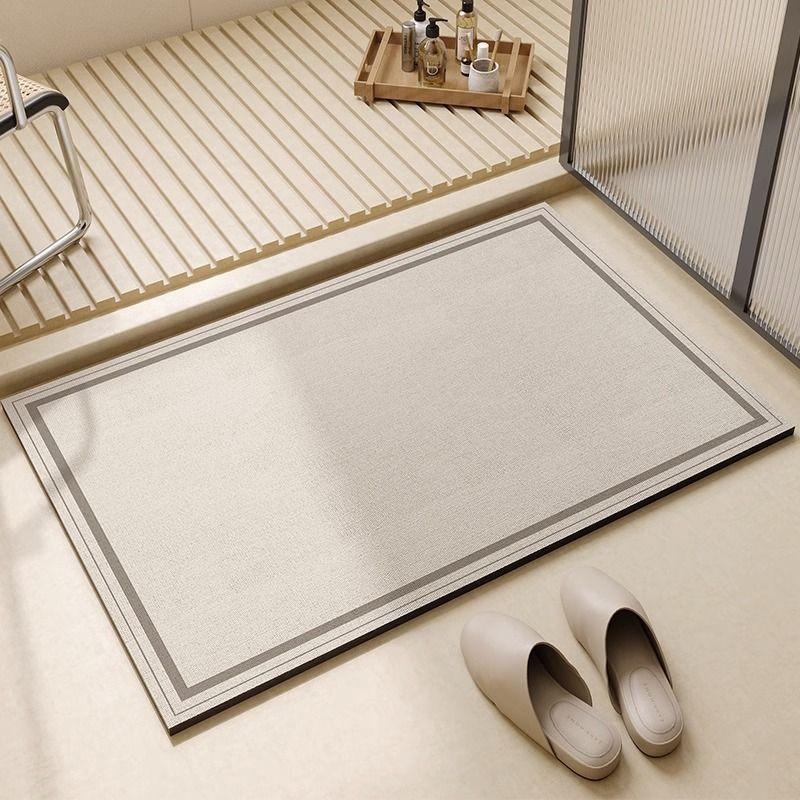Bathroom Mats Kitchen Mats Kitchen Drainage Mats Worktop Mat Placemat Doormats Shower Rugs Non-Slip Diatomite Mud