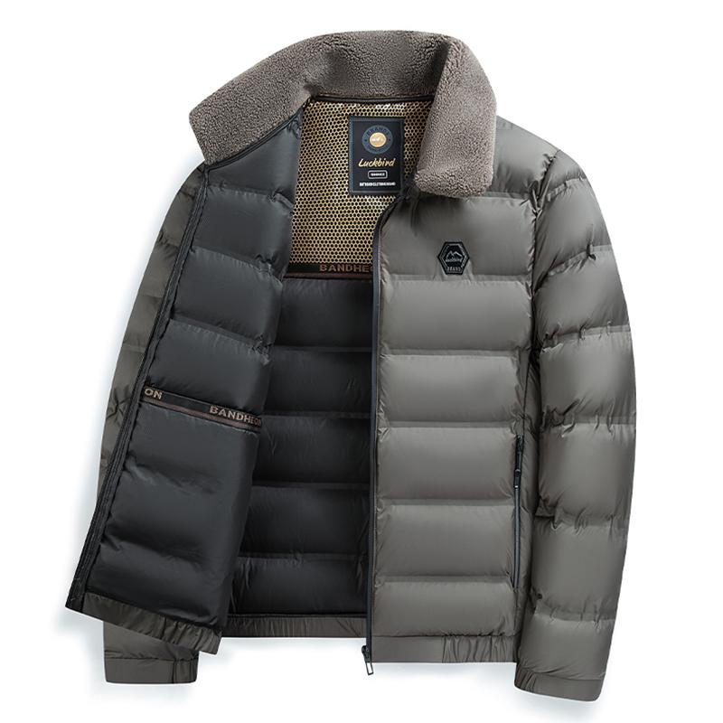 Big Collar Winter Parkas Men Thicken Casual Outwear Slim Fit Outwear Waterproof Warm Stand Collar Outwear Coat