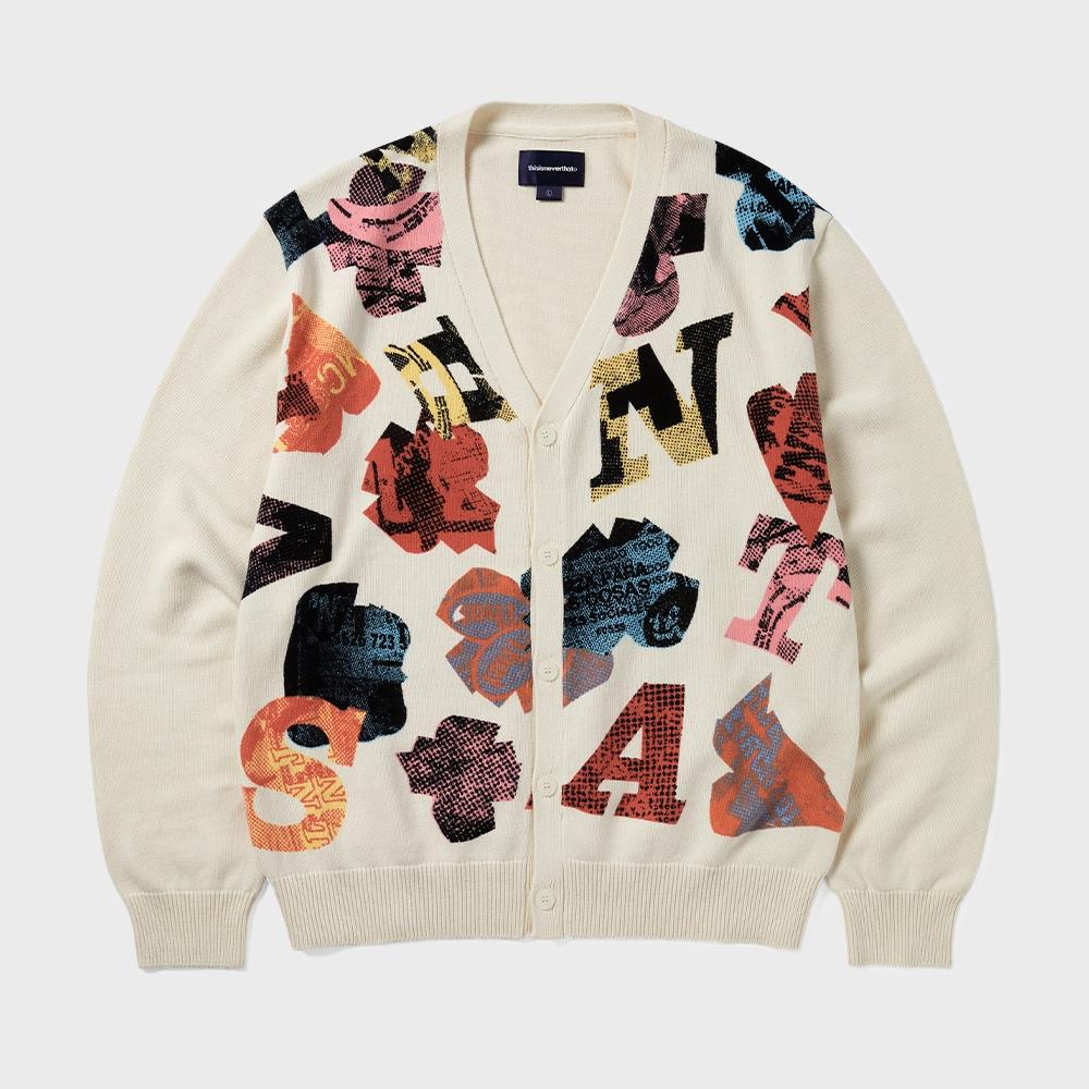 Этот Никогда Не Такой Сломанный Логотип Кардиган Айвори S