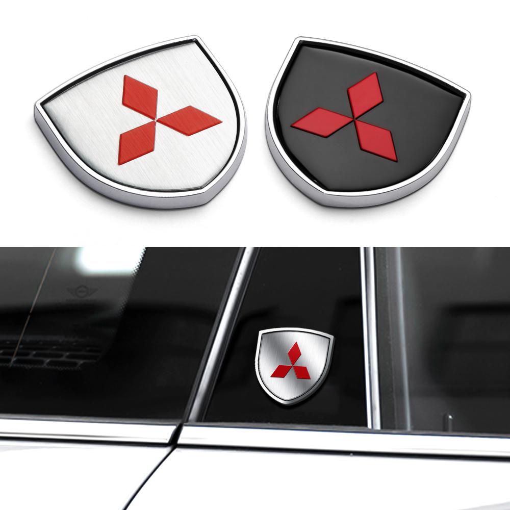 Car Accessories Metal Emblem Badge Sticker Decal For Mitsubishi Lancer EX EVO GTS ASX V3 V5 V6 Auto Parts Accessories