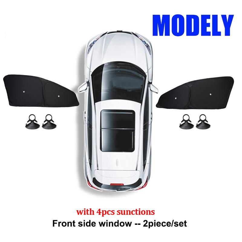 Car Side Window Sunshade for Tesla Model 3 Model Y Full Privacy Sun Shades Front Rear Windshield Window Glass Screen Accessories