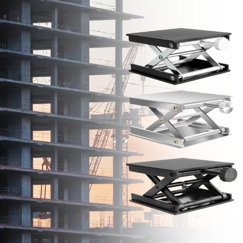 Lift Table Lab Plate Jacks Scissor Stand Platform Router Workbenches Table Woodworking Lift Laboratory Tool