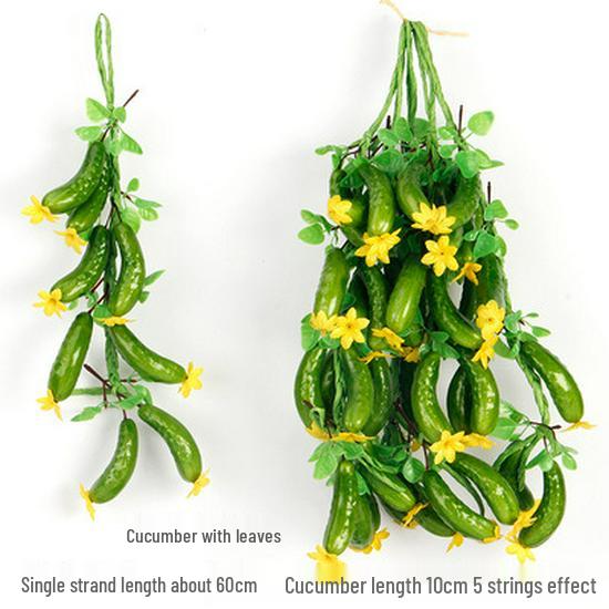 Farmhouse Restaurant Decor: Artificial Fruit Vine with Peaches, Apples, and Bananas.