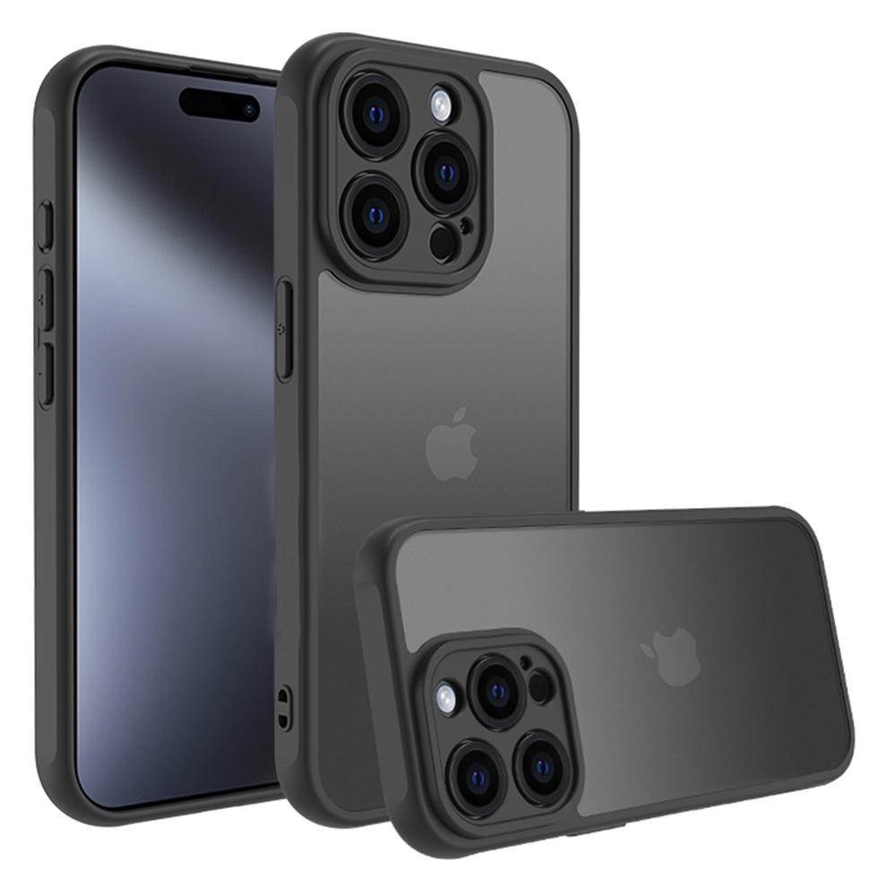 

For iPhone 15 Pro Case Skin Touch Matte PC+TPU Shockproof Phone Back Cover A