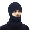 Men's Winter Wool Knit Hat with Ear Covers for Outdoor Travel and Cycling.
