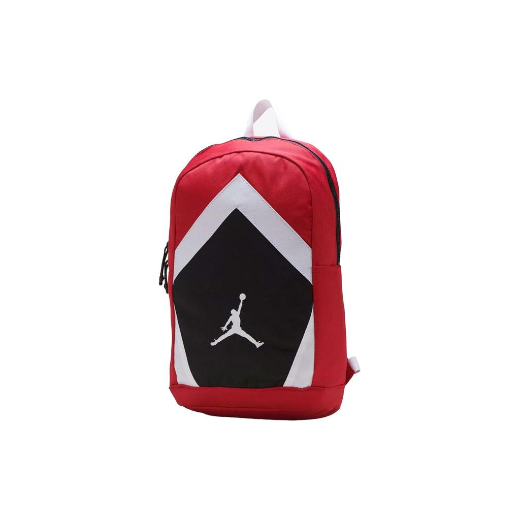 Jordan Diamond Logo Pattern Polyester Backpack Unisex Backpacks Red 9A0262-R78