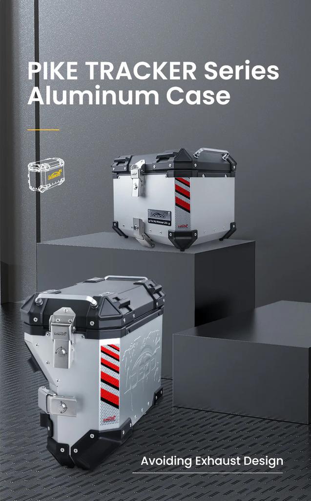 Loboo Pike Silver Top Case 45L