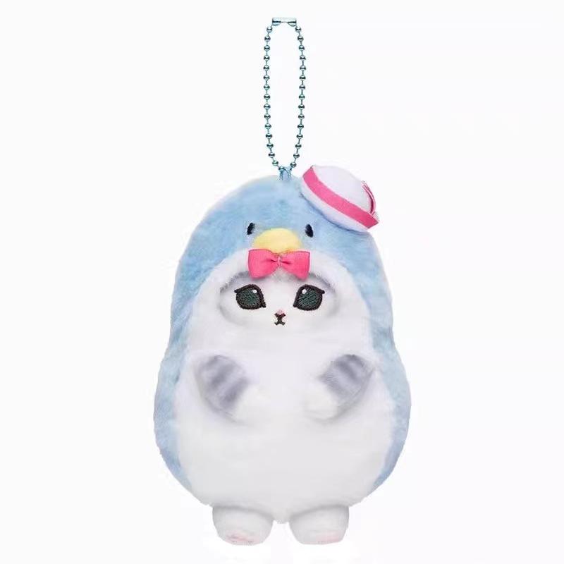 Mofusand Cos Series Plush Keychain Cute Cat Plushie Bag Pendant Soft Stuff Accessories For Birthday Gift