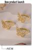 Qiong Yao Butterfly Fairy Zircon Ring: Stylish 18K Gold-Plated Copper Openable Design