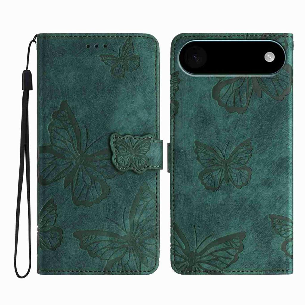 For iPhone 17 Air Case Butterfly Design Flip Wallet Leather Phone Cover Skin-Touch