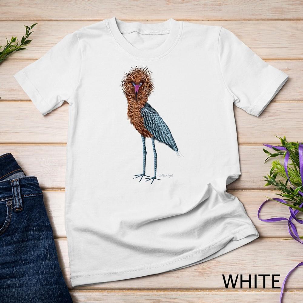 

Reddish Egret Heron Art Birder Shirt Wildlife Bird Watching Unisex T-shirt XL