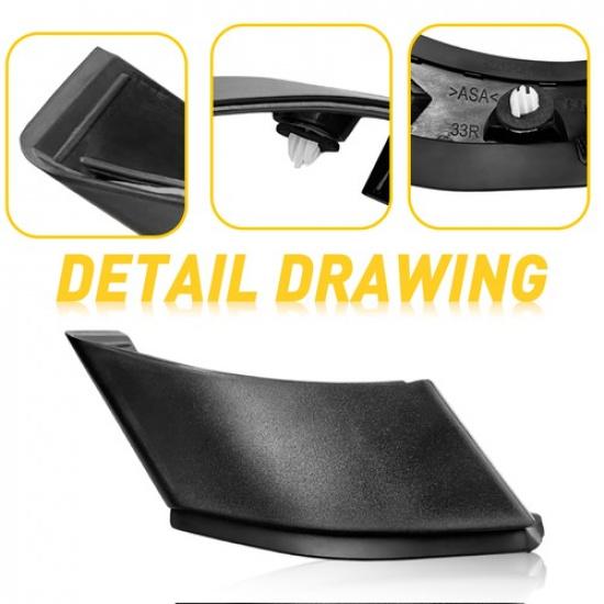 Cover Panel Right  Trim Fits Toyota RAV4 - 60117-0R070 Black ABS A-pilla