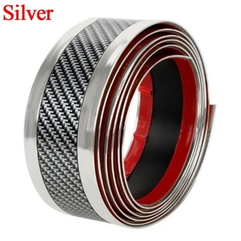 

1M Car Door Sill Protector Scratch Proof Sticker Strip Durable Fiber Rubber Car Interior Trim Protection Accessories 3CM