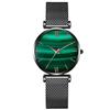 RORIOS Women's Watch, Japanese Quartz Movement, Malachite Stone, Green Dial, Water Resistant, Analog, Casual, Stainless Steel & Leather Band, Stylish,