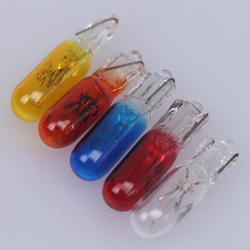 10 buc T5 12v 1.2w lumini cu halogen pentru instrumente de bord pentru interior auto