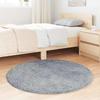 VidaXL Tapis Shaggy à poils longs gris argenté 100x100 cm polyester, tapis, tapis de chambre, tapis moderne, tapis de salon, 4102900