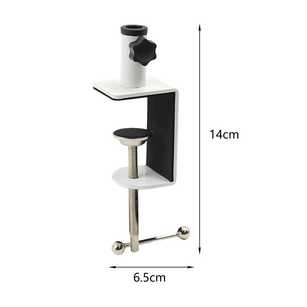 Table Mount Clamp Protective Sturdy with Adjustable Screw Shockproof Anti Scratch Practical Arm Stand Holder for Monitor Cameras