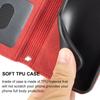 For iPhone 17 Pro Case Wallet Skin-Touch Leather Imprinted Phone Cover with Wrist Strap