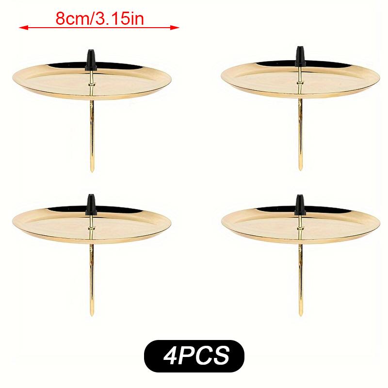 

4шт подсвечник диск украшение венок поднос для свечей украшение стола поднос для свечей новые поступления ужин при свечах 8cm золотой