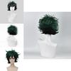 Premium Quality Anime My Hero Academia Deku Izuku Midoriya Short Cosplay Wig In Green With Black